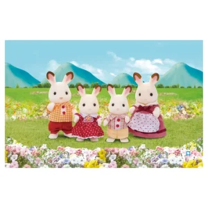 Epoch D’Enfance 4150 – La Famille Lapin Chocolat – Sylvanian Families 12